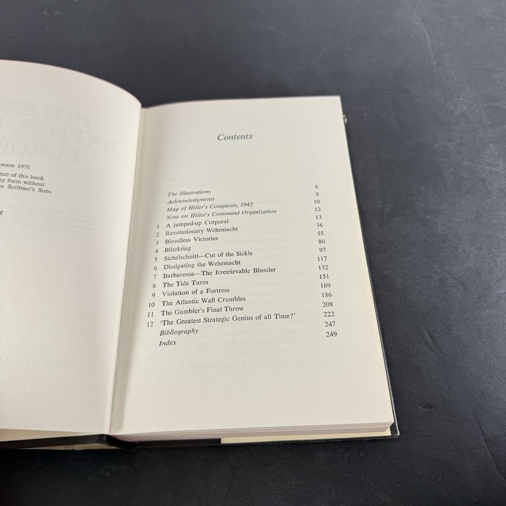 John Strawson / Hitler's Battle for Europe 1st Edition 1971 - Picture 7 of 9
